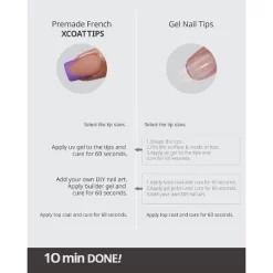 BTArtboxnails XCOATTIP® Press-On Nails - Purple Pastel French - Square Nails -160ct -Target GUEST 6230bb1a 9934 48d2 b1c5 7d6692f23b68