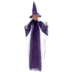 Costway 6 FT Halloween Animatronic Witch Hanging Decoration With Red Eyes & Posable Arms 17 Costway 6 FT Halloween Animatronic Witch Hanging Decoration With Red Eyes & Posable Arms -Target GUEST 6352bb0b 2142 4751 945b 0c204bdd0254
