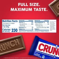 Crunch 16 Pack Full Size Single Chocolate Candy Bar 1.55oz Each Bulk Packaging -Target GUEST 67d6c49b e0cd 4ba0 a706 e6933d358978