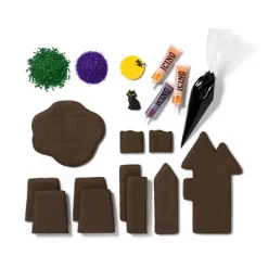 Halloween Ready-to-Decorate Chocolate Cookie Witch's Tower Kit - 29.4oz - Favorite Day™