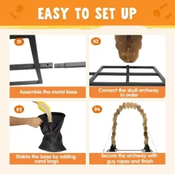 Joyfy 7.2 FT Halloween Outdoor Decorations, Scary Giant Skeleton Archway Decor, Skull Arch For Halloween Yard Garden Lawn Haunted House Decorations 15 Joyfy 7.2 FT Halloween Outdoor Decorations, Scary Giant Skeleton Archway Decor, Skull Arch For Halloween Yard Garden Lawn Haunted House Decorations -Target GUEST 6d076926 a4ad 4602 bb05 c7241d76b473