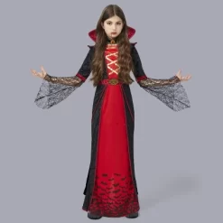 Joyfy Girls‘ Halloween Royal Vampire Queen Costume – Gothic Victorian Halloween Dress Set Rule The Night In Dark Elegance! -Target GUEST 6d286938 6906 406a 84b1 f9a789da3039