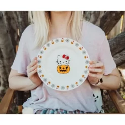 Silver Buffalo Sanrio Hello Kitty Pumpkin Boo 8-Inch Ceramic Dinner Plate -Target GUEST 6fac83bd 0c42 4423 a9ac a1e878d10a35