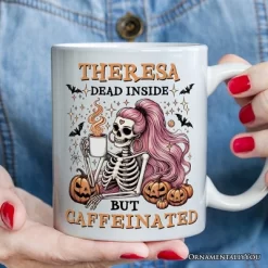 Funny Girl Caffeinated Skeleton, Halloween Mug For Women (Non-Custom Only)| OrnamentallyYou -Target GUEST 7059fc91 0a08 47af bfd0 ffb50e2bd451