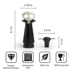 Ototo 4pc Spookelier Wine Saver Pump And Stoppers Plastic Wine Kit Black 9 Ototo 4pc Spookelier Wine Saver Pump And Stoppers Plastic Wine Kit Black -Target GUEST 71339d03 83b0 42f0 9fbc a5de0320ab98