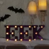 Northlight LED Lighted EEK Halloween Marquee Sign - 6.5" Purple Warm White Lights -Target GUEST 722ccb8f c279 40c9 8dff 7851032e7c1a