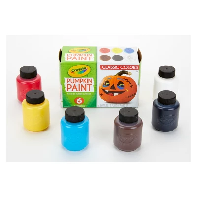 Crayola 6ct 2oz Pumpkin Paint Classic Colors 3 Crayola 6ct 2oz Pumpkin Paint Classic Colors
