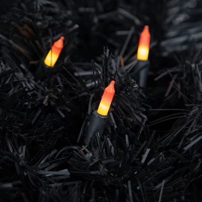 Northlight Candy Corn Mini Halloween Light Set Yellow And Orange 9.5' Black Wire - 50ct 4 Northlight Candy Corn Mini Halloween Light Set Yellow And Orange 9.5' Black Wire - 50ct - Image 2