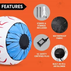 Joyfy 2 Packs Halloween Inflatables Outdoor Decorations, 3 FT Huge Eyeballs Inflatable For Halloween Party Indoor Outdoor Garden Lawn Yard Decoration -Target GUEST 742e40b3 1af7 49b1 90af 7f694d9b206f