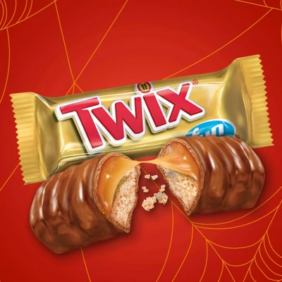 Twix Halloween Chocolate Caramel Cookie Bars Fun Size - 18.28oz 4 Twix Halloween Chocolate Caramel Cookie Bars Fun Size - 18.28oz - Image 2