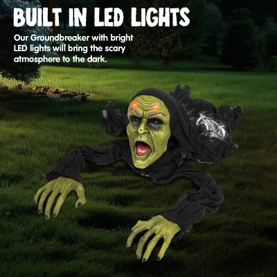Joyfy Halloween Decoration Groundbreaker Zombie With Sound And Flashing Eyes For Halloween Outdoor Indoor Yard Garden Prop Decor 8 Joyfy Halloween Decoration Groundbreaker Zombie With Sound And Flashing Eyes For Halloween Outdoor Indoor Yard Garden Prop Decor - Image 6
