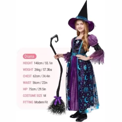 Joyfy Halloween Costume Witch Dress With Broom And Hat For Girls, Kids Moon Shimmer Costume Set For Wizard Role Play Themed Parties -Target GUEST 7805d73b e8bd 4410 8ea2 4e5f0faa9135