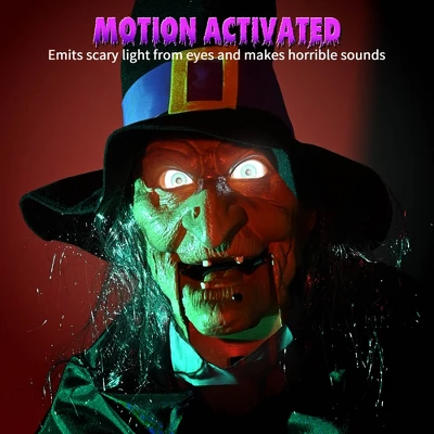 Yescom 9Ft Animatronics Flying Witch Hovering Broom Animated Halloween Outdoor Decoration Motion Activated AC 110-240V 2025 Party Outdoor Decor 4 Yescom 9Ft Animatronics Flying Witch Hovering Broom Animated Halloween Outdoor Decoration Motion Activated AC 110-240V 2025 Party Outdoor Decor - Image 2