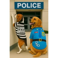 Parisian Pet 'Furry Inmate' Black And White Stripes Halloween Costume - Funny Prison Design For Cats & Dogs -Target GUEST 797fb2ed 178f 4bf6 b7c1 8f1948f70a22
