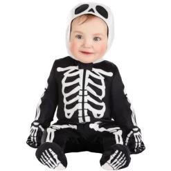 HalloweenCostumes.com Baby Skeleton Jumpsuit | Infant Halloween Costume With Hood And Attached Mitts | Cute & Spooky -Target GUEST 7d466ebe 5557 4b8f a95d 742ae6ada67b