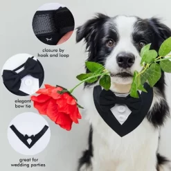 Dog Tuxedo, Formal Wedding Bandana Collar With Bow Tie, Adjustable Pet Party Tuxedo, Valentine's Outfit -Target GUEST 7eb9cb45 1135 498f aa65 92547c3c0d94