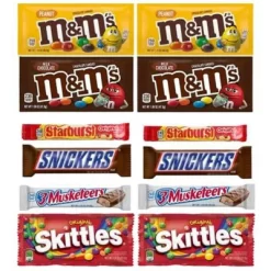 Mars 12/24 Pack M&M's, Peanut M&M's, Snickers, 3 Musketeers, Skittles & Starburst Full Size Individually Wrapped Candy Bars Bulk Assortment -Target GUEST 7ef7f69e 7821 4419 93db 81d2d7be6a37
