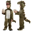 Joyfy Kids Dinosaur Halloween Jumpsuit With Hood Costume – Dinosaur Jumpsuit With 3D Hood, Tail & Egg For Halloween