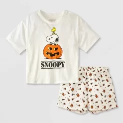 Peanuts Girls' Oversized Halloween Snoopy T-Shirt And Boxer Pajama Set - White -Target GUEST 804b6343 705c 427b 8567 1fd74e48e8b7