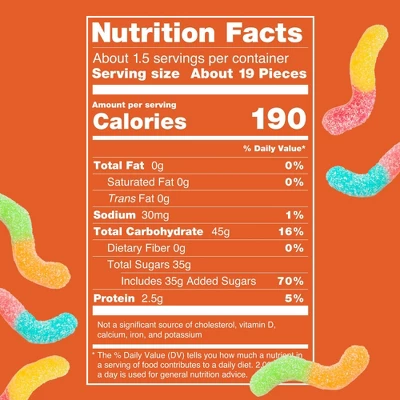 Crazy Candy Freeze Dried Halloween Candy - Sour Crispy Crawlers - 1.5oz 4 Crazy Candy Freeze Dried Halloween Candy - Sour Crispy Crawlers - 1.5oz - Image 2