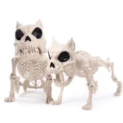 Joyfy 2 PCS 16" Halloween Decoration Dog Puppy Skeleton Full Body Posable For Spooky Scene Decor Halloween Party Favors Haunted House Graveyard Props -Target GUEST 818818ca 5438 4529 88c9 7462cb9fc2d2