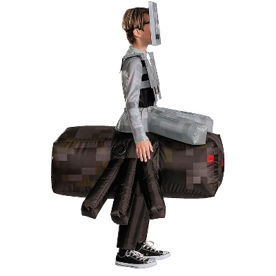 Disguise Minecraft Kids' Spider Jockey Halloween Deluxe Inflatable Costume - Gray - 10-12 4 Disguise Minecraft Kids' Spider Jockey Halloween Deluxe Inflatable Costume - Gray - 10-12 - Image 2