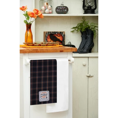 C&F Home Apothecary Shoppe Plaid Halloween 100% Cotton Handwoven Dishtowel 4 C&F Home Apothecary Shoppe Plaid Halloween 100% Cotton Handwoven Dishtowel - Image 2