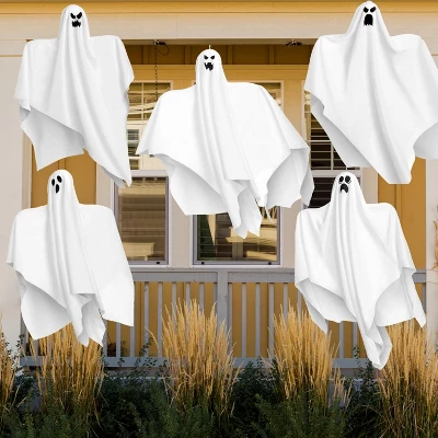 Joyfy 5 Pcs Halloween 27.5'' Hanging Ghost Decoration,Halloween Decor,Front Yard Patio Lawn Garden Outdoor And Holiday Porch Haunted House Tree Décor 3 Joyfy 5 Pcs Halloween 27.5'' Hanging Ghost Decoration,Halloween Decor,Front Yard Patio Lawn Garden Outdoor And Holiday Porch Haunted House Tree Décor