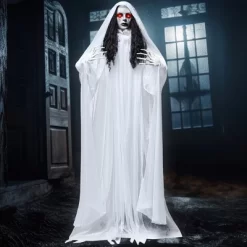 Joyfy 67’’ Halloween Animatronics Standing Bride Ghost Decoration, Life-Size Scary Ghost With Creepy Sound For Yard Lawn Outdoor Indoor Decoration 15 Joyfy 67’’ Halloween Animatronics Standing Bride Ghost Decoration, Life-Size Scary Ghost With Creepy Sound For Yard Lawn Outdoor Indoor Decoration -Target GUEST 85076dd1 1613 4d7e 868f 411bc0a2425b