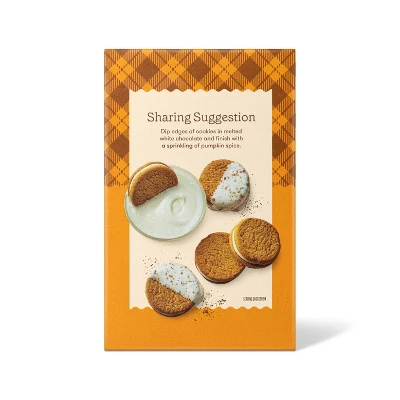Fall Harvest Pumpkin Cheesecake Sandwich Cookies - 10.6oz - Favorite Day™ 5 Fall Harvest Pumpkin Cheesecake Sandwich Cookies - 10.6oz - Favorite Day™ - Image 3