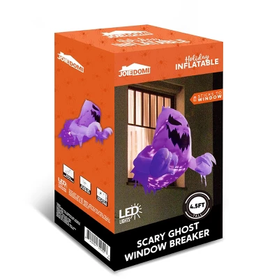 Joyfy 4.5 FT Tall Halloween Inflatable Outdoor Decoration, Inflatable Scary Ghost With Rotating LED For Halloween Window Yard Lawn Outdoor Decoration 10 Joyfy 4.5 FT Tall Halloween Inflatable Outdoor Decoration, Inflatable Scary Ghost With Rotating LED For Halloween Window Yard Lawn Outdoor Decoration - Image 8