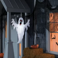 3.5' Hanging Ghost Inflatable Halloween Decoration White - Hyde And EEK! Boutique™