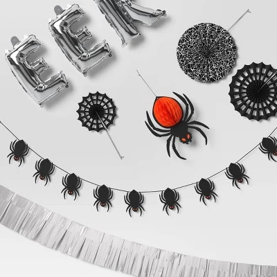 14ct Spiders Porch Decor And Party Wall Decals Kit - Hyde And EEK! Boutique™ 4 14ct Spiders Porch Decor And Party Wall Decals Kit - Hyde And EEK! Boutique™ - Image 2