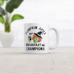 Crazy Dog Pumpkin Spice The Breakfast Of Champions Mug Funny Fall Seaon Lovers Witch Novelty Cup-11oz
