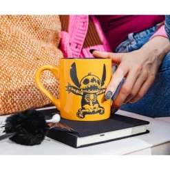 Silver Buffalo Disney Lilo & Stitch Skeleton Wax-Resist Ceramic Pottery Mug | 14 Ounces -Target GUEST 8c82c696 0a0b 4e2e 89be 47dec188a468