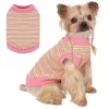 Dog Shirt, Pet Clothes For Chihuahua, Yorkie Teacup Costumes Striped, Small Dogs Sleeveless Tank Top Vest, Breathable Cotton Puppy T-Shirt