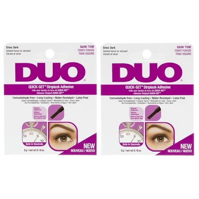 Ardell Duo Quick-Set Lash Adhesive Dark, 0.18 Oz (PACK OF 2) - Eyelash Glue For Eye Lashes | UPC#. 073930675822 4 Ardell Duo Quick-Set Lash Adhesive Dark, 0.18 Oz (PACK OF 2) - Eyelash Glue For Eye Lashes | UPC#. 073930675822 - Image 2