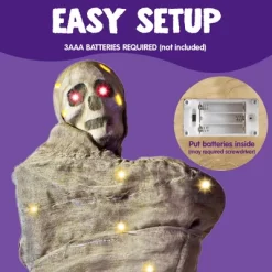 Joyfy 65" Halloween Hanging Cocoon Corpses Props Outdoor, Halloween Decoration Body Prop Corpses Skeleton With Lights&LED Eyes&Sound -Target GUEST 918cf38b 51fd 45ff bf34 00e8da0f4db7