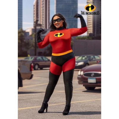 HalloweenCostumes.com Women's Plus Size The Incredibles Deluxe Mrs. Incredible Halloween Costume 4 HalloweenCostumes.com Women's Plus Size The Incredibles Deluxe Mrs. Incredible Halloween Costume - Image 2