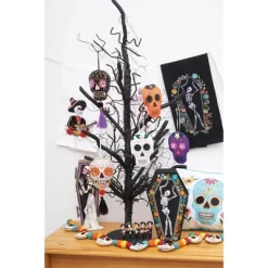 C&F Home Halloween Dance Black Cotton Waffle Weave Dishtowel -Target GUEST 944c685d 6825 447c a670 74e2371ea61b