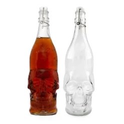 Cornucopia Brands Skull Shaped Liter Bottles; Empty Quart-Size Bottles From Brewing And Bottling And Halloween Decor -Target GUEST 96227b77 d232 4af1 b043 a43221dbeb1e