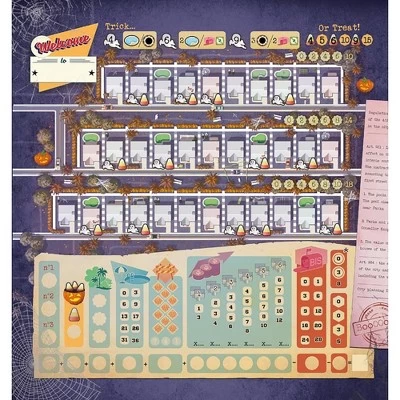 Deep Water Games: Welcome To Halloween Thematic Board Game, Ages 10+ 4 Deep Water Games: Welcome To Halloween Thematic Board Game, Ages 10+ - Image 2