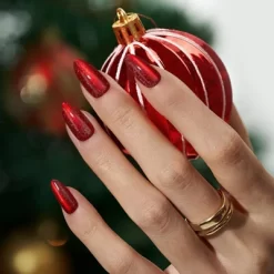 BTArtbox Press-On Nails - Mystic Ruby - M Almond - 30ct