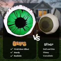 Angel Sar Halloween Inflatable Eyeballs, 2 Pack 3FT Lighted Outdoor Decor, Green LED Eyes For Yard Garden Party Indoor Outdoor Spooky Decoration -Target GUEST 986bf167 fe58 4aae a922 c518170c16c7