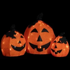 Northlight LED Lighted Jack O' Lantern Outdoor Halloween Decorations - Warm White - Set Of 3 -Target GUEST 988a99b1 1760 4e71 a589 f78373fab108