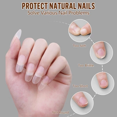 YEVYO Round Matte Nail Tips Full Cover On Fake Nails - 500 PCS 6 YEVYO Round Matte Nail Tips Full Cover On Fake Nails - 500 PCS - Image 4