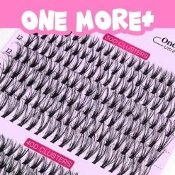 VEYESBEAUTY Lash Clusters UltraVolume Individual Lash Extensions 3D Layered DIY False Eyelash Tray 30D+40D Volume Cluster Lashes For Self Application