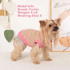 Dog Shirt, Pet Clothes For Chihuahua, Yorkie Teacup Costumes Striped, Small Dogs Sleeveless Tank Top Vest, Breathable Cotton Puppy T-Shirt -Target GUEST 9c4093a1 2d91 44d2 994f b2e3fa32ba5d