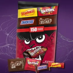 Mars Starburst, Snickers, Skittles, & M&M's Halloween Variety Pack Fun Size - 68.69oz/150ct