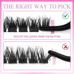 VEYESBEAUTY VBXtreme Lash Clusters Fluffy Individual Lash Extensions 3D Layered Volume Eyelashes Thin & Invisible Faux Mink Lash Mixed Length 10-18mm -Target GUEST 9d45f156 f450 4d6e b393 00bad61ace8a